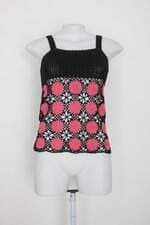 Blusa crochê feminina preta floral com Transparência