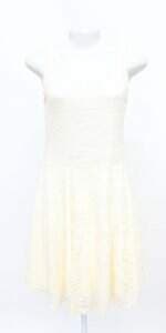 Vestido Off White Rendado Guess