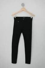 Calça de tecido ralph lauren feminina preta com Pingente