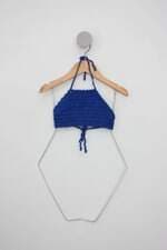Top de biquíni Crochê Infantil azul marinho