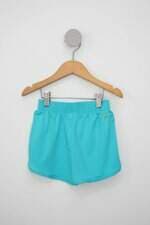 Shorts Infantil animê azul turquesa