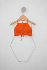 Biquíni Crochê Infantil laranja