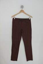 Calça zara feminina vinho estampada