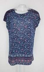 Blusa casual free feminina estampada com Aplique