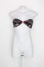 Top de biquíni feminino estampado