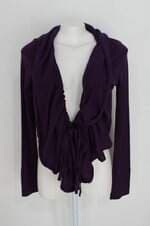 Cardigan Tricot lucidez feminino roxo