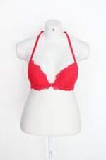 Sutiã Victoria's Secret feminino vermelho com Renda e Bojo
