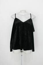 Blusa tripulo feminina preta com Recortes