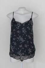 Regata bershka feminina azul com Renda e Forro