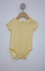 Body Infantil zara amarelo