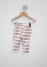 Calça Infantil little treasure off-white estampada
