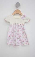 Vestido Infantil estampado com aplique