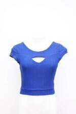 Cropped Azul Texturizado HSkim