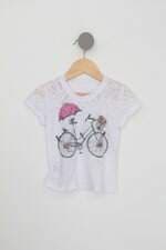 Blusa Infantil da styllo branca com estampa