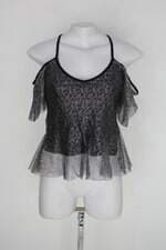 Blusa stylo concept feminino prata com Recortes