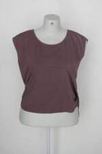 Blusa Canal feminina roxa com Sobreposição