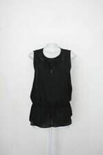 Blusa zara feminina preta com bordado