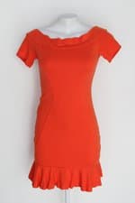 Vestido flor do caribe feminino laranja