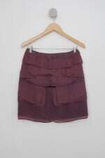 Saia c&a feminina estampada com Babado