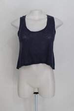 Regata farm feminina azul com barra mullet