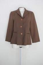 Blazer sedambi feminino marrom listrado