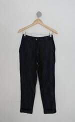 Calça alcaçuz feminina azul Maquinetada