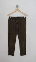Calça de sarja zara feminina verde
