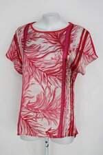 Blusa glamour feminina rosa estampada