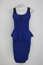 Vestido argonaut feminino azul com Babado