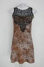 Vestido moplis feminino animal print
