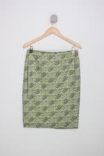 Saia Wassino feminina verde com Bordado