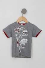 Camisa Infantil estrelinha duda cinza
