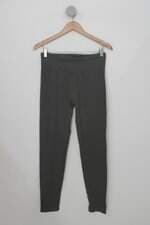 Calça de Tecido Feminina Cinza com Textura