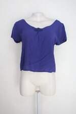 Blusa Feminina Azul com Costas Cruzadas