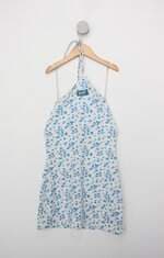 Vestido Infantil barbie branco estampado