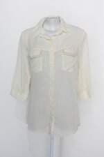 Camisa feminina amarela com Bordado e Transparência