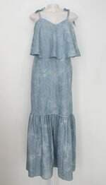 Vestido Mixed feminino azul