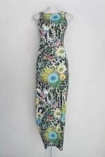 Vestido caju ameixa feminino estampado com Meio forro