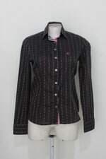 Camisa dudalina feminina cinza escuro estampada