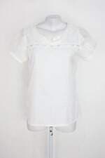 Blusa choodam feminina branca com Renda e Aplique
