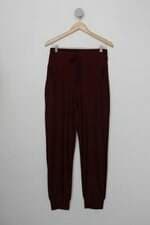 Calça de tecido feminina vinho
