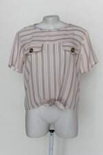 Blusa marcia mello feminina com estampa listrada 