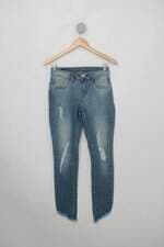 Calça Jeans blue denim feminina azul