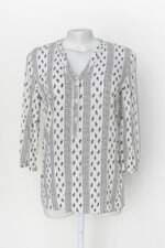 Camisa riachuelo feminina branca estampada