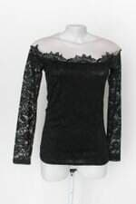 Blusa feminina preta com renda