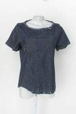 Blusa jeans riccieri feminina azul