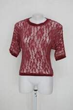 Blusa marisa feminina vinho com Renda