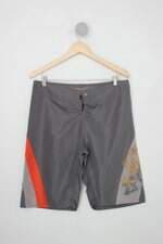 Bermuda knt masculina cinza com Silk