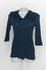 Suéter cosh feminino azul com capuz 