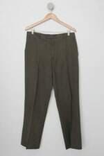 Calça de tecido masculina marrom